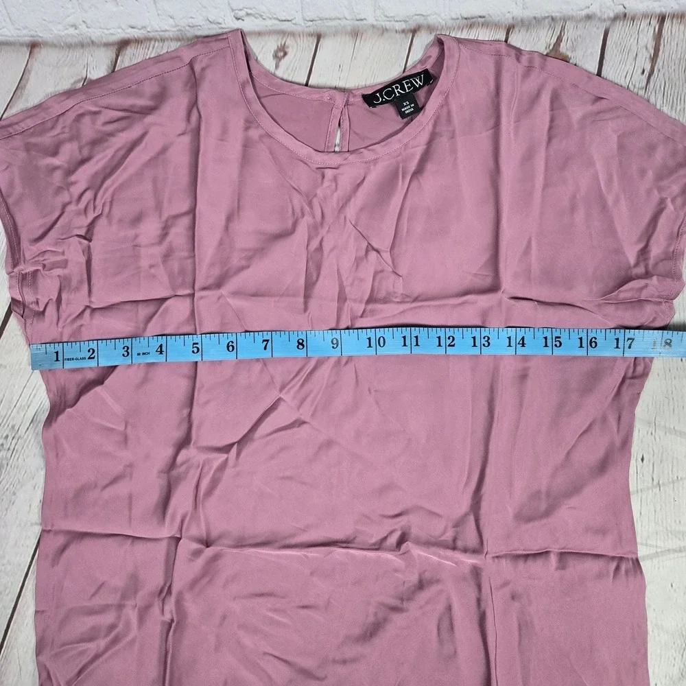 J. Crew Drapey T-shirt top Smokey‎ Orchid XS NWT